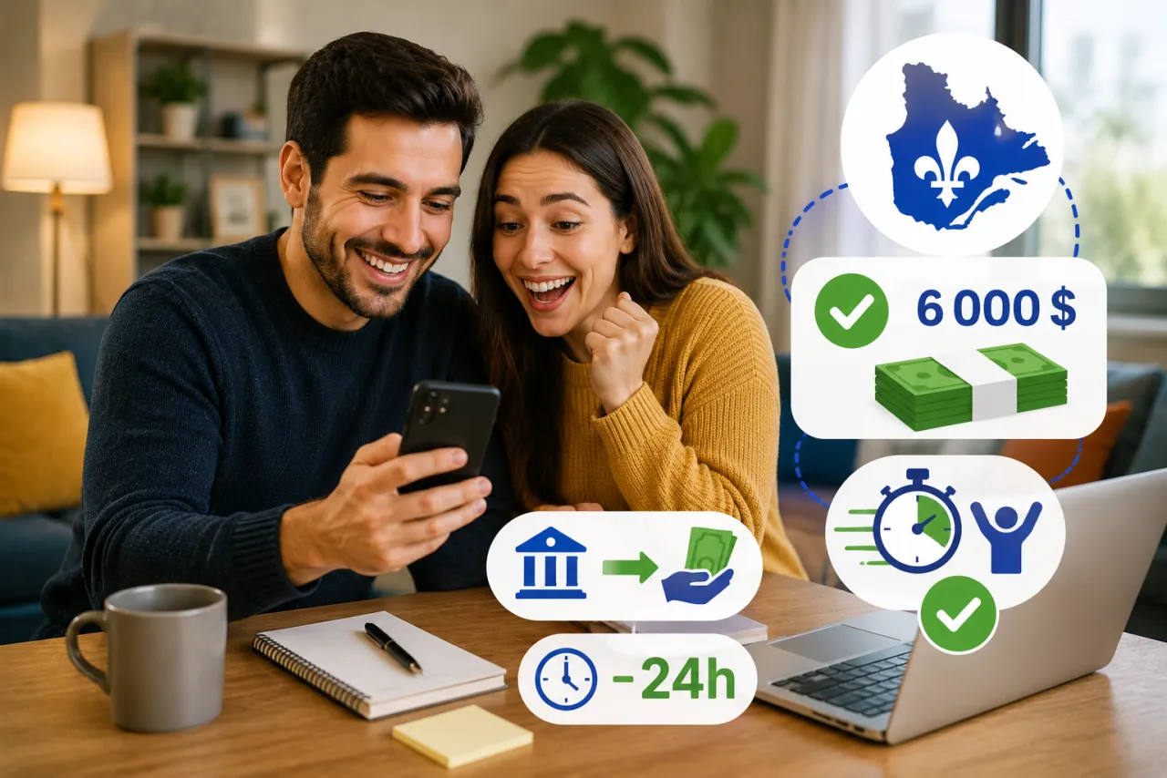 Comment faire une demande de prêt 6 000 $ sans enquête en ligne - étape par étape